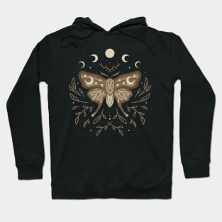 Celestial Moth Bloom Hoodie